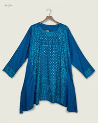 CUT LABEL (SK-209) Embroidered Tunic (Kurti)