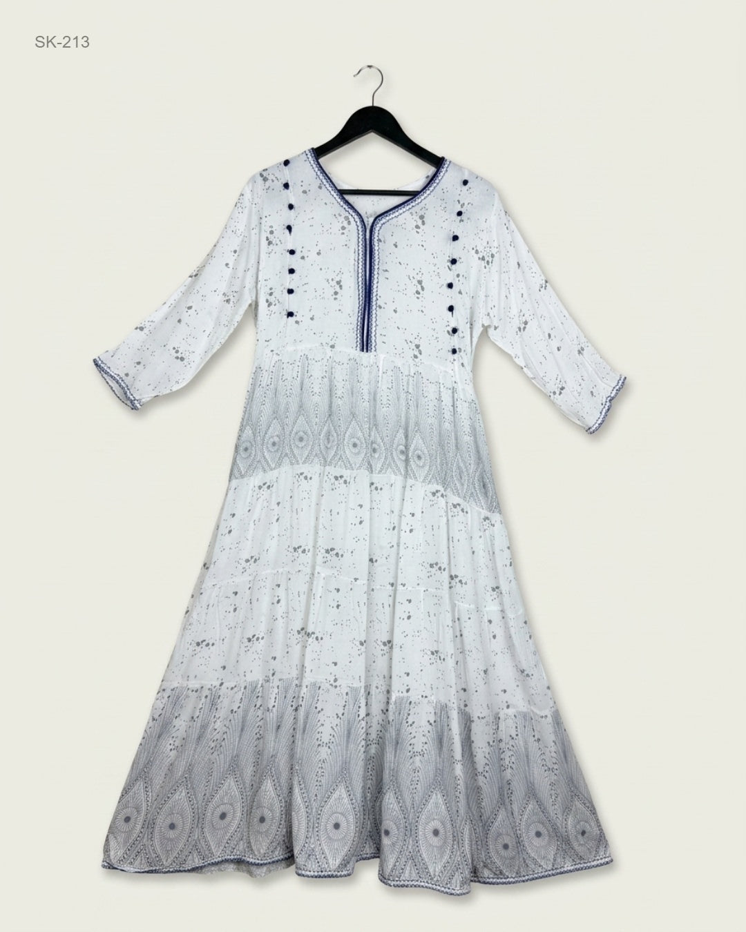 CUT LABEL (SK-213) Tiered Maxi Dress