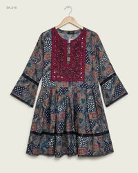 Zara CH (SK-215) Bohemian Printed Tunic Dress