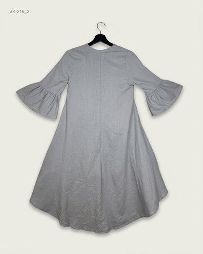 Find Premium Brown Summer Kurti by CUT LABEL for Womens | Shop OTS Thrift Store Pakistan (SK-216)
