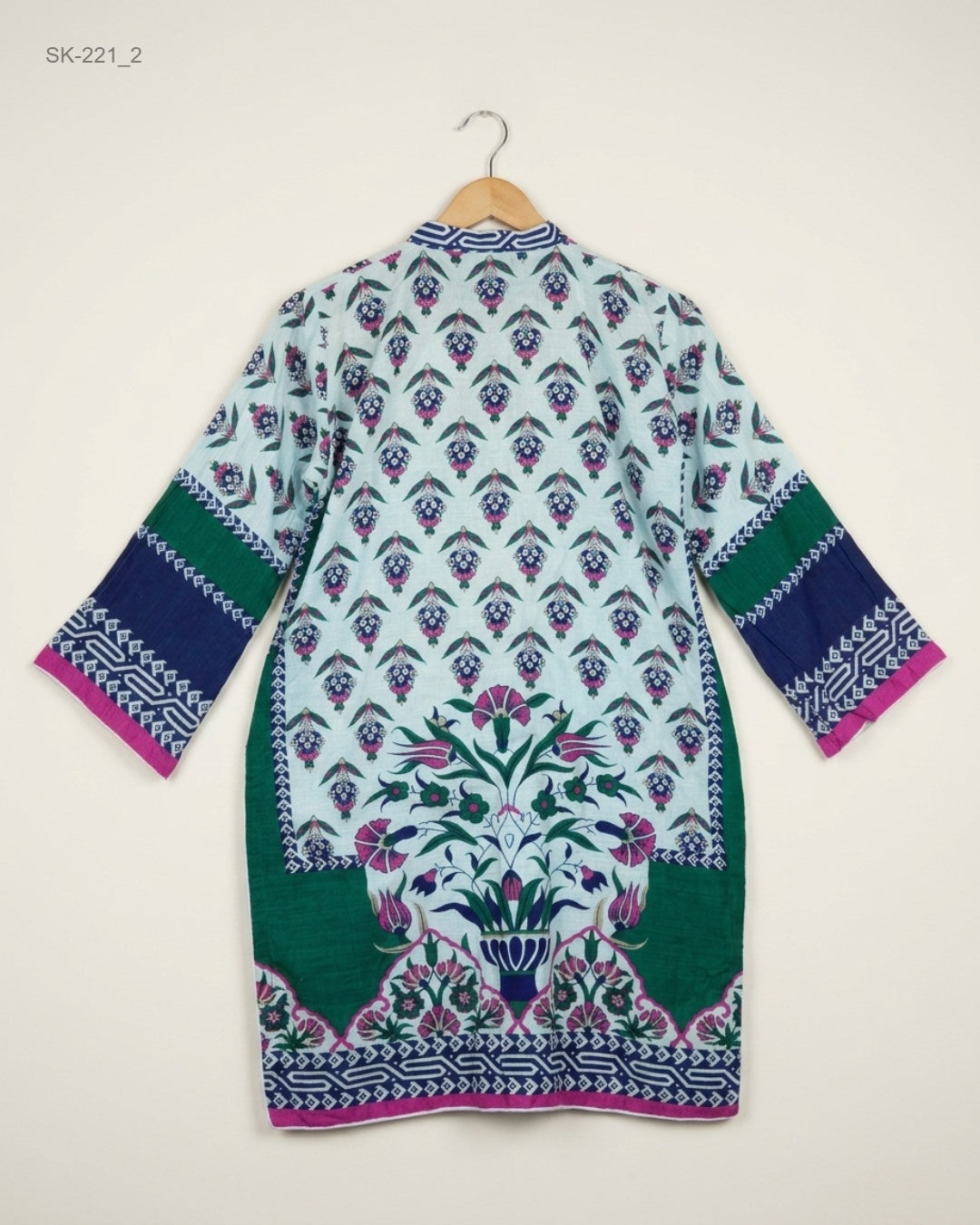CUT LABEL (SK-221) Printed Cotton Kurta