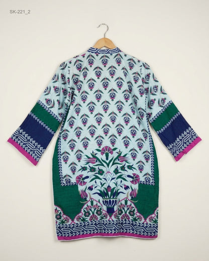 Find Premium Multi Summer Kurti by CUT LABEL for Womens | Shop OTS Thrift Store Pakistan (SK-221)