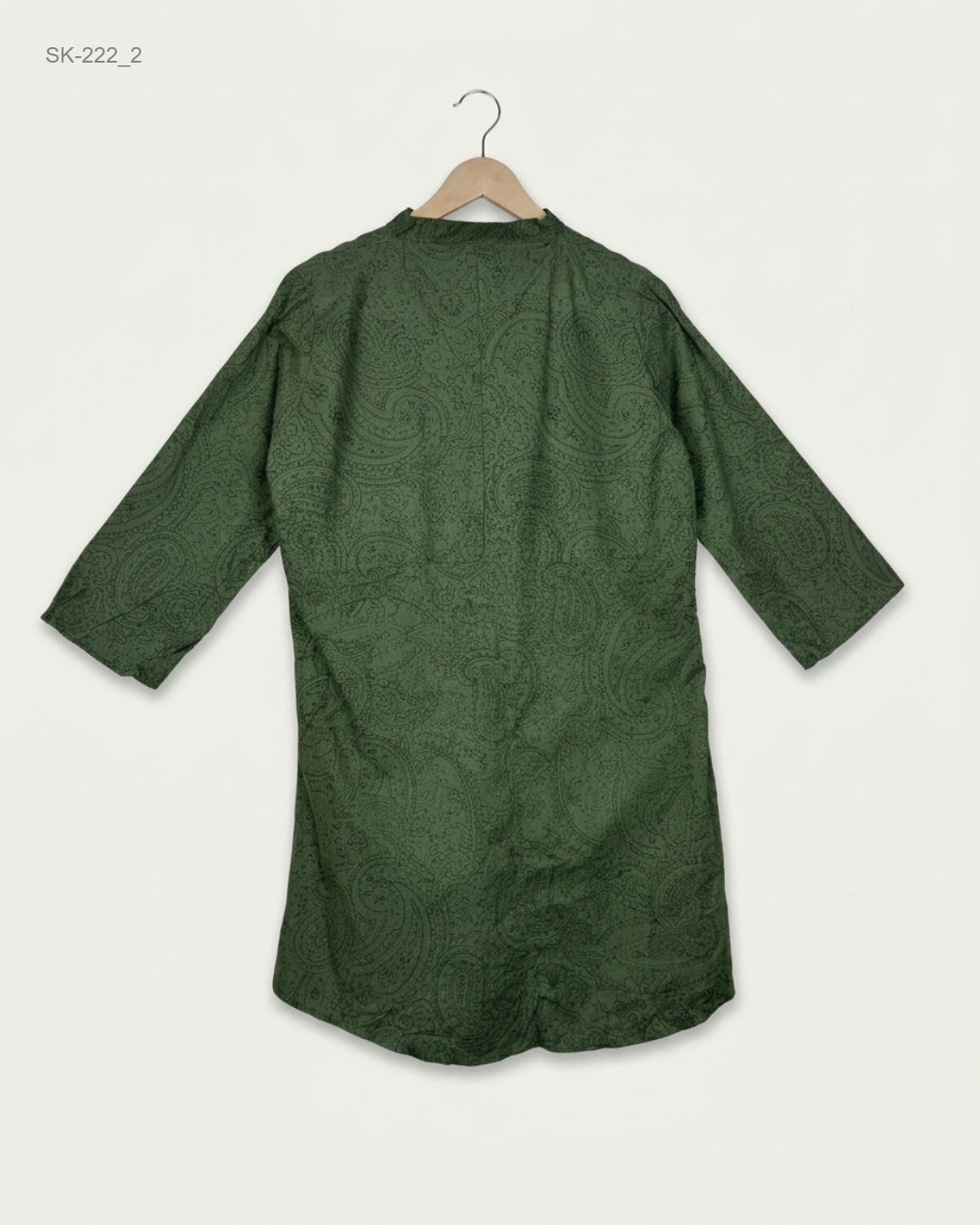 Buy Green cotton Summer Kurti by CUT LABEL - Premium condition for Womens | Preloved OTS Pakistan (SK-222)