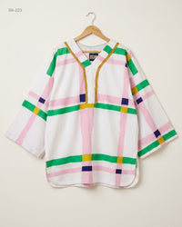 CUT LABEL (SK-223) Oversized Graphic Tunic