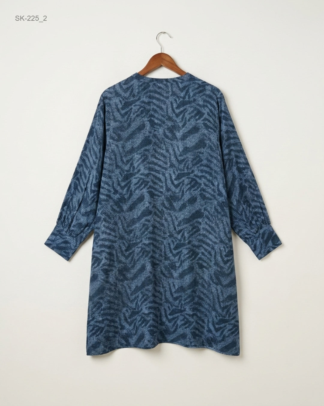 Preloved Summer Kurti by ETHNIC in Blue Cotton for Womens - Excellent Condition | OTS Pakistan (SK-225)
