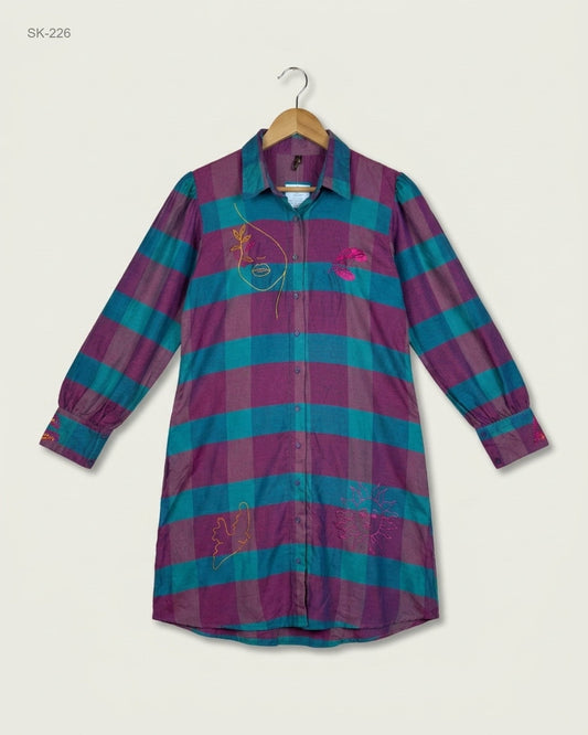 UK Imported secondhand Summer Kurti - PEPPERLAND brand, Multi Cotton, Excellent condition, for Womens - Online Thrift Store Peshawar Pakistan