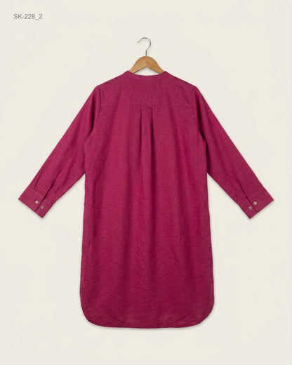 Find Premium Pink Summer Kurti by KHAADI for Womens | Shop OTS Thrift Store Pakistan (SK-228)