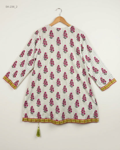 Shop Premium Condition Multi Khadhar Summer Kurti by ZELLBURY for Womens at OTS - Online Thrift Store Pakistan (SK-236)