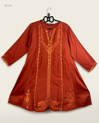 SQUENCE (SK-237) Embroidered A-line Kurti