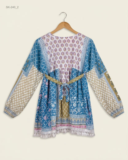 Buy Multi KHD Summer Kurti by ZAUS FASHION - Premium condition for Womens | Preloved OTS Pakistan (SK-240)