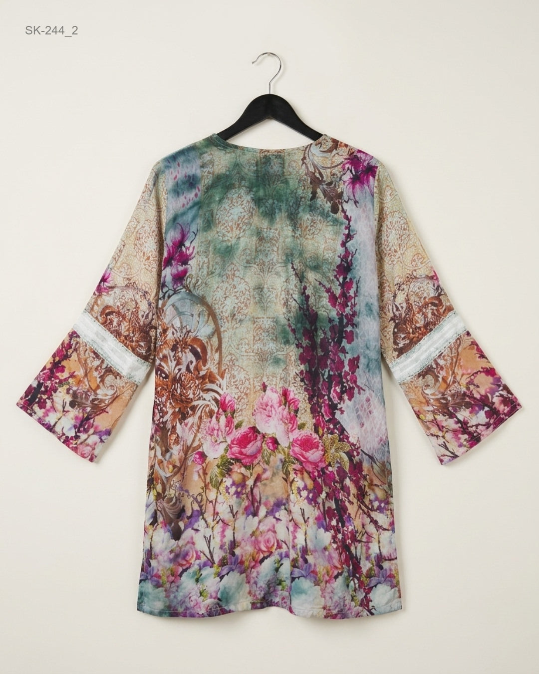 CUT LABEL (SK-244) Asymmetrical Printed Kurti