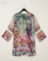 CUT LABEL (SK-244) Asymmetrical Printed Kurti