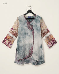 CUT LABEL (SK-244) Asymmetrical Printed Kurti