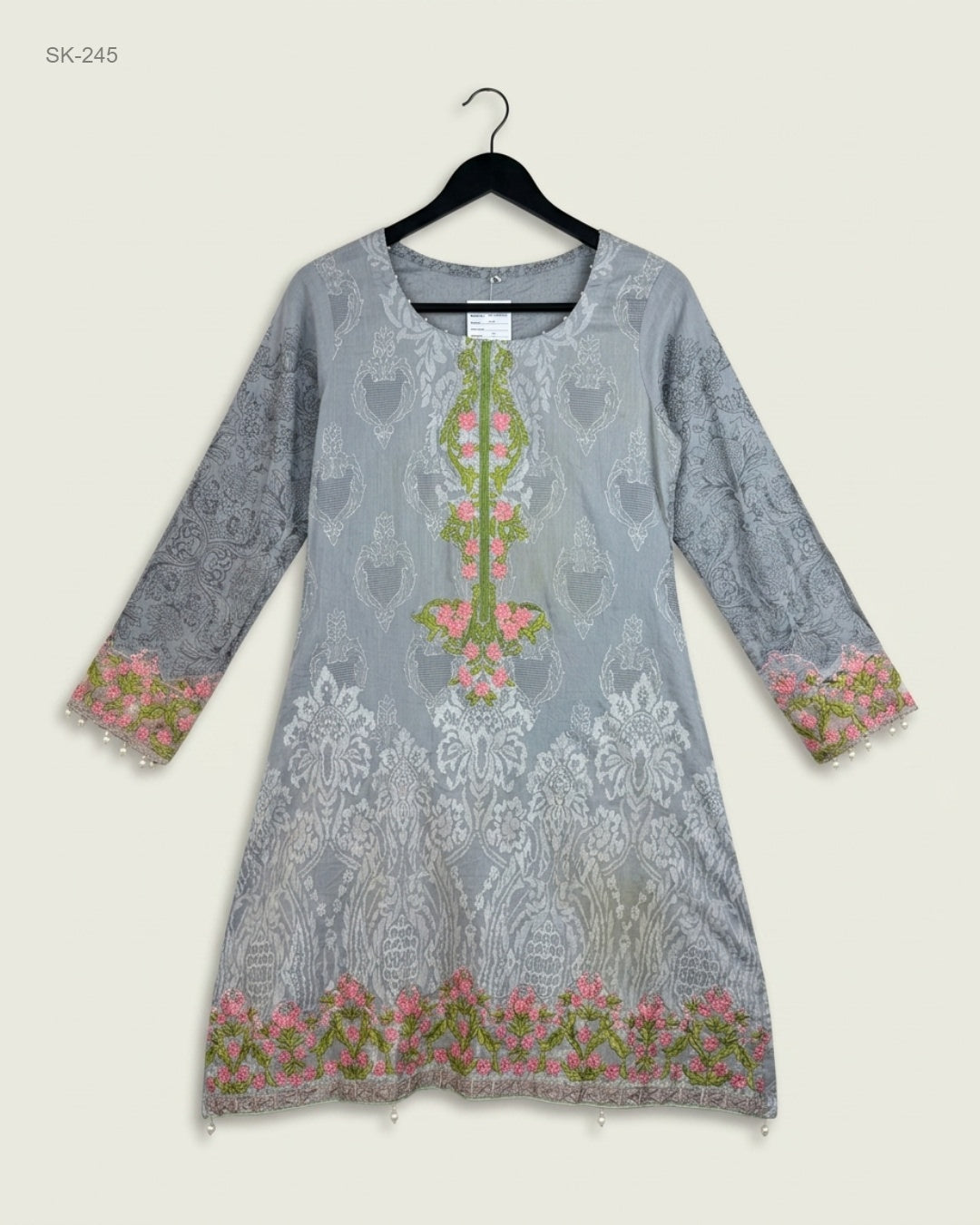 CUT LABEL (SK-245) Embroidered A-Line Kurta