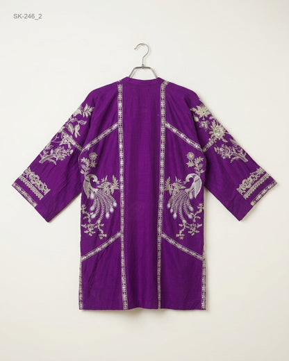 Buy Purple cotton Summer Kurti by ATRANGI - Premium condition for Womens | Preloved OTS Pakistan (SK-246)