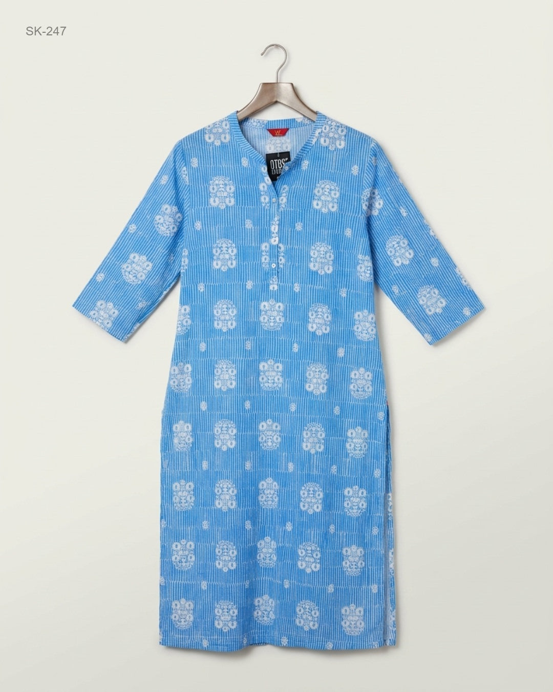 W (SK-247) Long Printed Kurta
