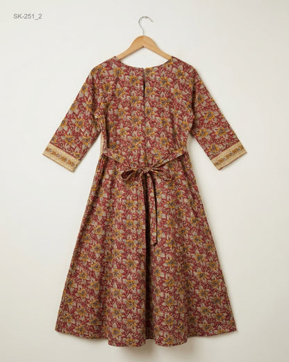 Buy Multi Cotton Summer Kurti by CUT LABEL - Premium condition for Womens | Preloved OTS Pakistan (SK-251)