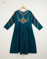 CUT LABEL (SK-252) Embroidered A-Line Kurta