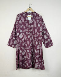 KHAADI Burgundy Red Women's Summer Kurti (SK-39)