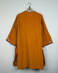 IDEAS Orange Women's Summer Kurti (SK-41)