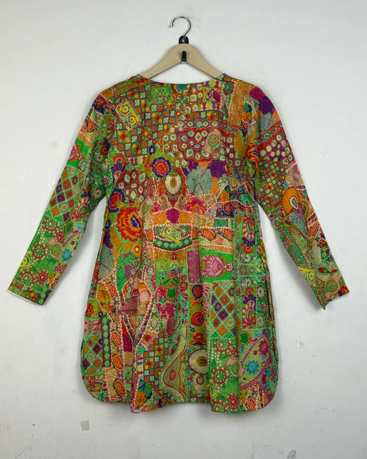 Order GENERATION FLO Summer Kurti in MULTI LAWN for - Premium at Online Thrift Store Pakistan (SK-45)