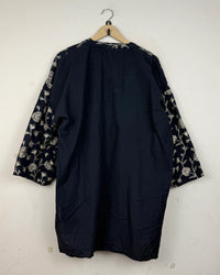 ALKARAM STUDIO Black Women's Summer Kurti (SK-46)