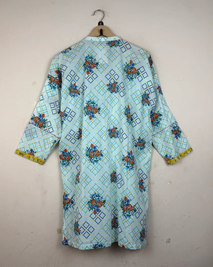 Buy SkyBlue LAWN Summer Kurti by BONANZA SATRANGI - Premium Plus condition for | Preloved OTS Pakistan (SK-48)