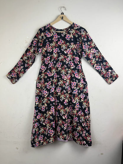 Preloved Premium Summer Kurti by Cut Label, Black Lawn for Women - OTS Thrift Shop Lahore Pakistan