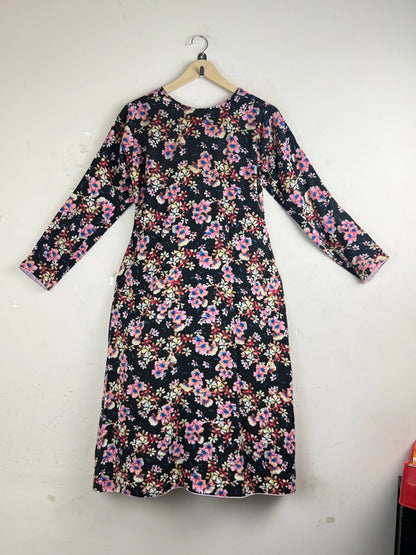 Shop Premium Condition Black Lawn Summer Kurti by Cut Label for Women at OTS - Online Thrift Store Pakistan (SK-61)
