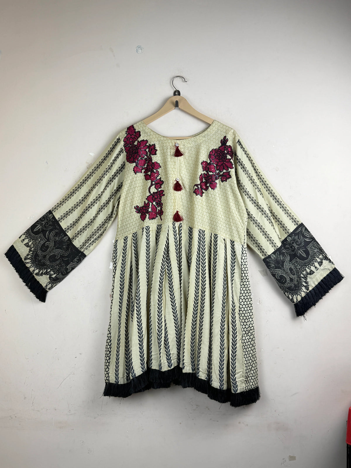CUT LABEL Beige Summer Kurti (SK-62)