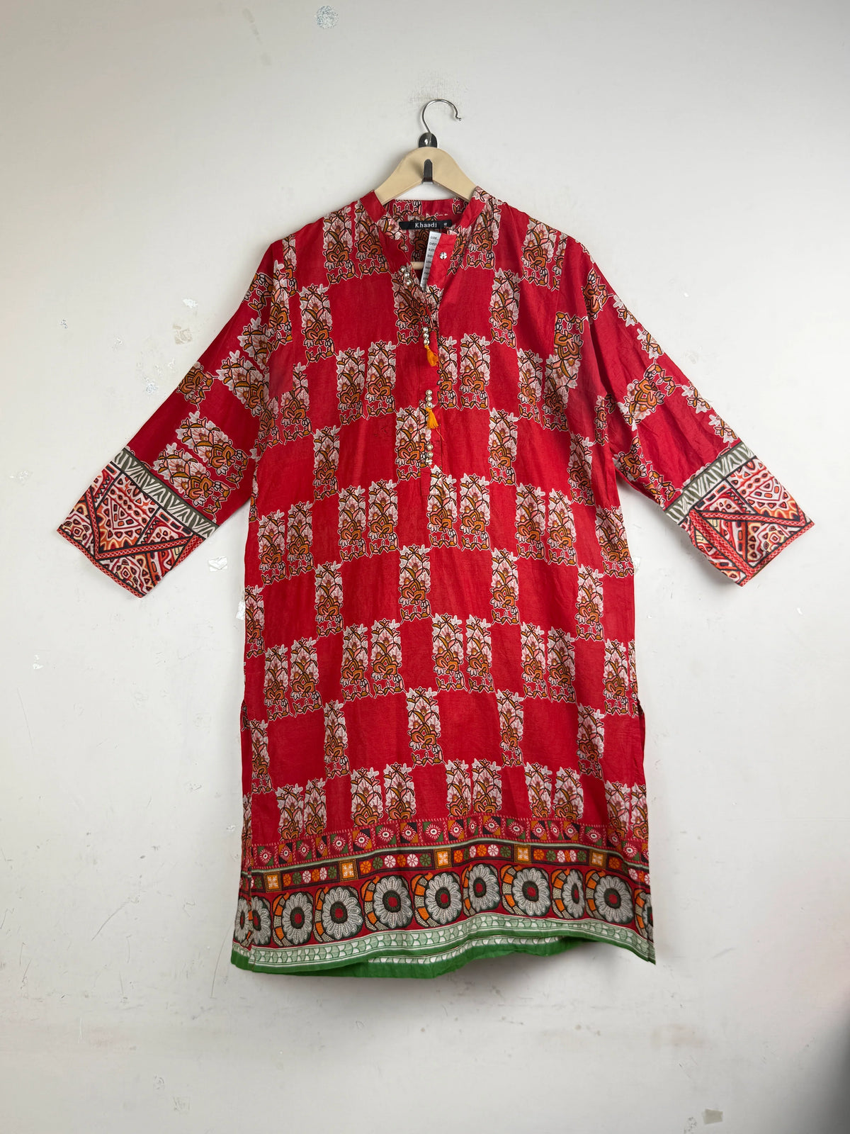 KHAADI Red Summer Kurti (SK-64)