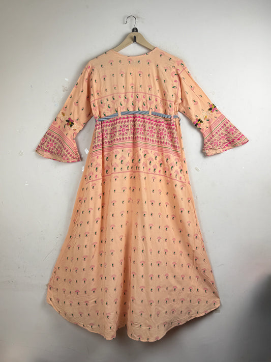 Find Excellent PeachPuff Summer Kurti by Mayer for Women | Shop OTS Thrift Store Pakistan (SK-72)