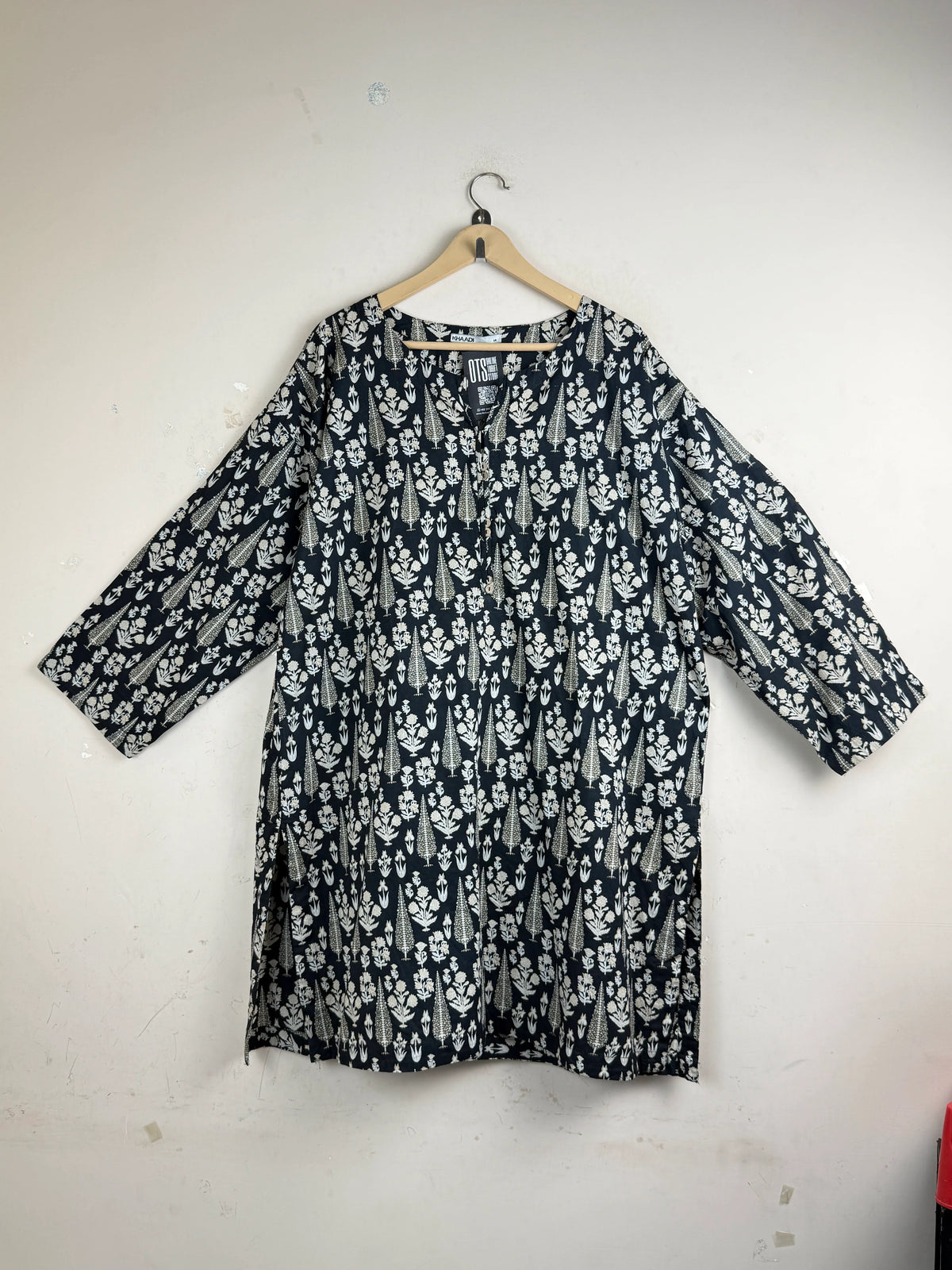 KHAADI Black Summer Kurti (SK-73)