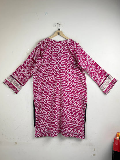 Order Unknow Summer Kurti in Ruby lawn for Women - Premium at Online Thrift Store Pakistan (SK-74)