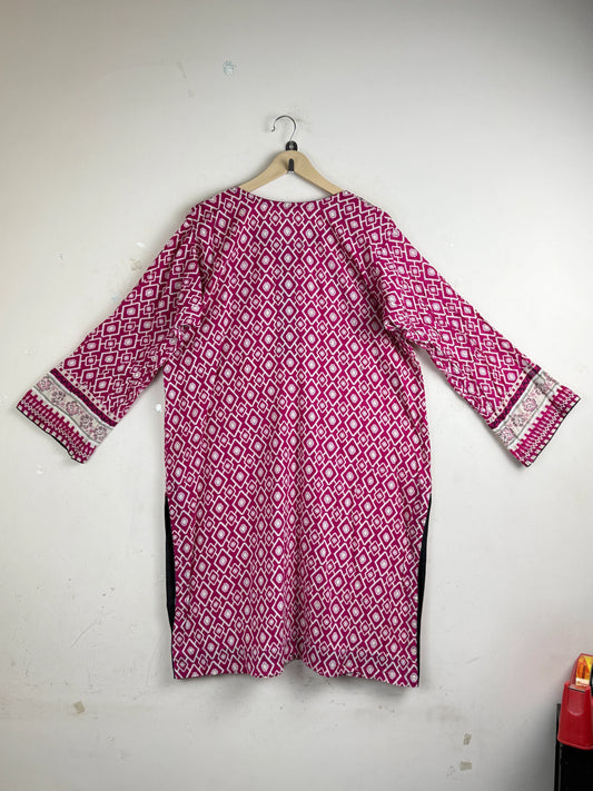 Order Unknow Summer Kurti in Ruby lawn for Women - Premium at Online Thrift Store Pakistan (SK-74)
