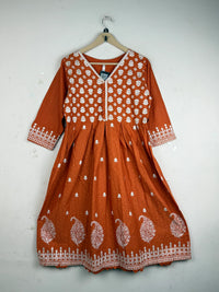 SUNNY DOT Orange Summer Kurti (SK-93)