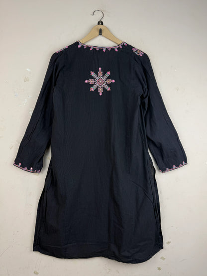Preloved Summer Kurti by GENERATION in Black Lawn for Women - Premium Condition | OTS Pakistan (SK-98)