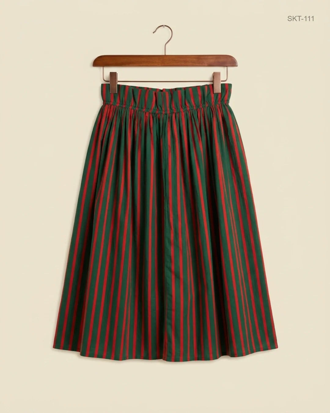 Premium Condition Women's skirts | Preloved CUT LABEL | RED & GREEN Cotton | Thrift Shop for Womens Karachi Pakistan | OTS