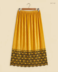 CUT LABEL (SKT-126) Yellow Women'S Skirts