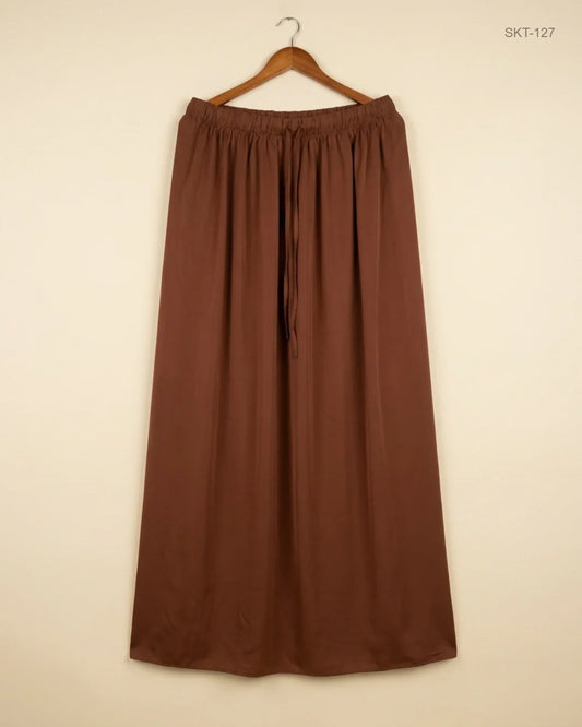 Preloved Premium Women's skirts by CUT LABEL, Brown Polyester for Womens - OTS Thrift Shop Karachi Pakistan
