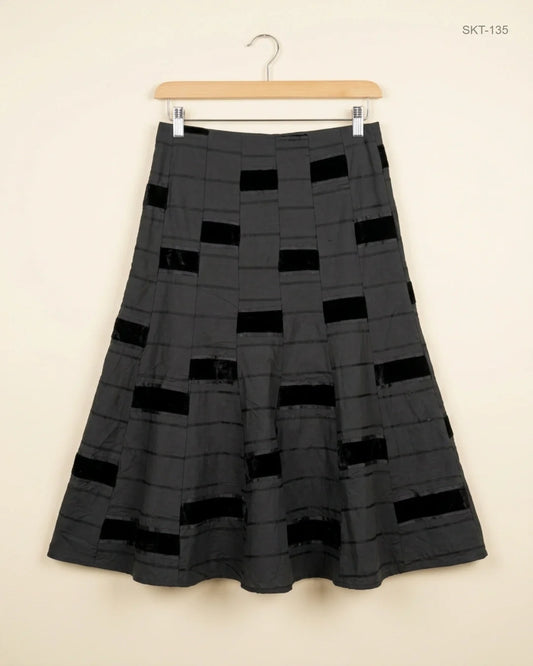 UK Imported secondhand Women's skirts - PHASE EIGHT brand, Black Cotton, Premium condition, for Womens - Online Thrift Store Lahore Pakistan