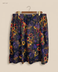 CUT LABEL (SKT-147) Floral Print A-Line Skirt