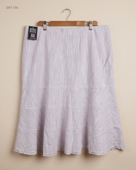 UK Imported secondhand Women's skirts - EVANS brand, Pink Cotton, Premium Plus condition, for Womens - Online Thrift Store Peshawar Pakistan