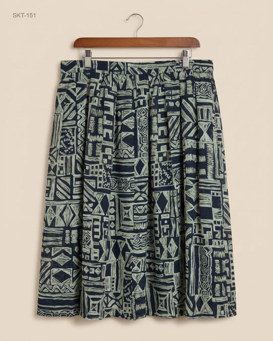 Premium Condition Women's skirts | Preloved CUT LABEL | Blue Polyester | Thrift Shop for Womens Karachi Pakistan | OTS