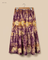 CUT LABEL (SKT-153) Tiered Tie-Dye Maxi Skirt