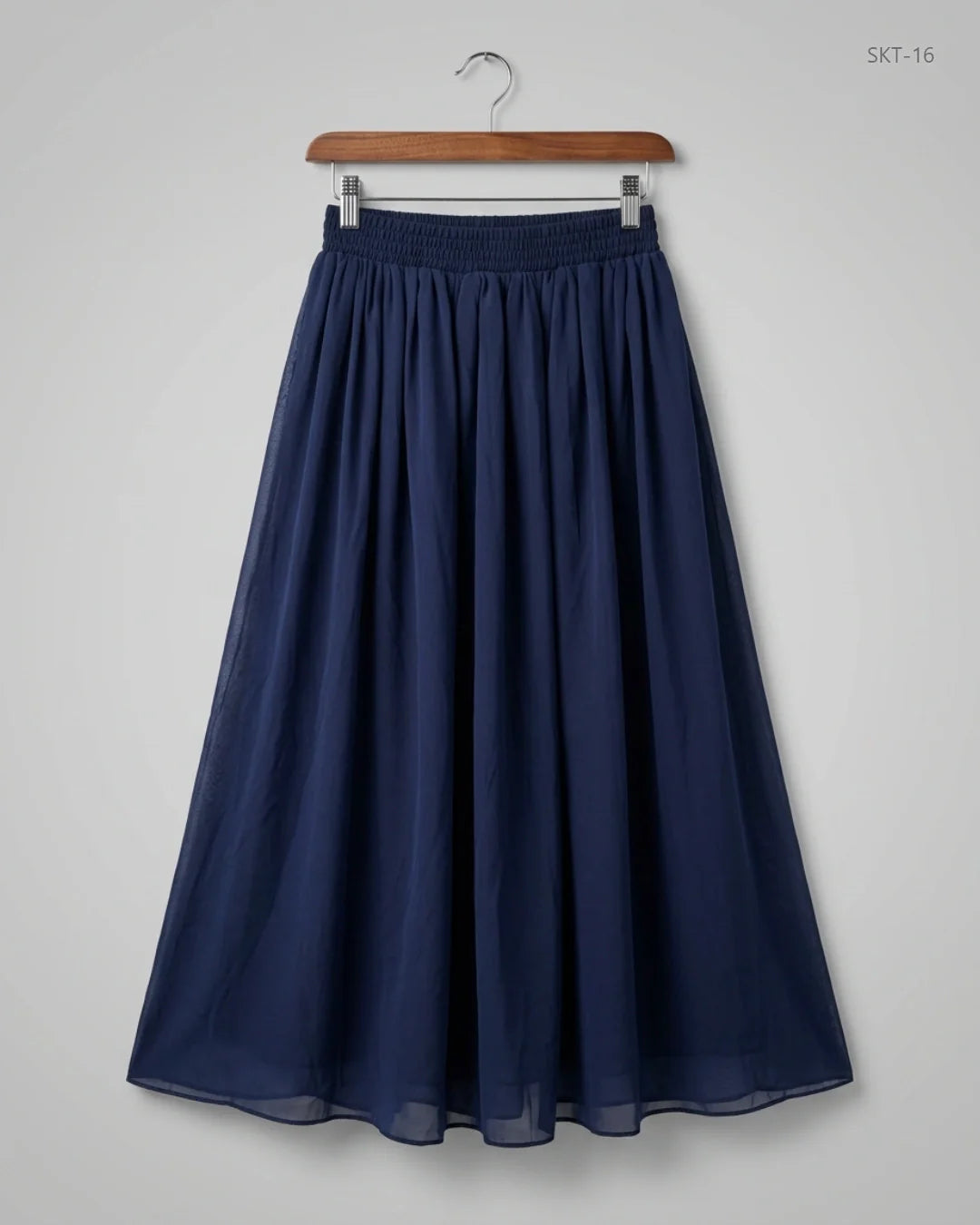 CHIFFON Blue Women'S Skirts (SKT-16)
