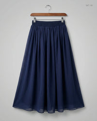 CHIFFON Blue Women'S Skirts (SKT-16)