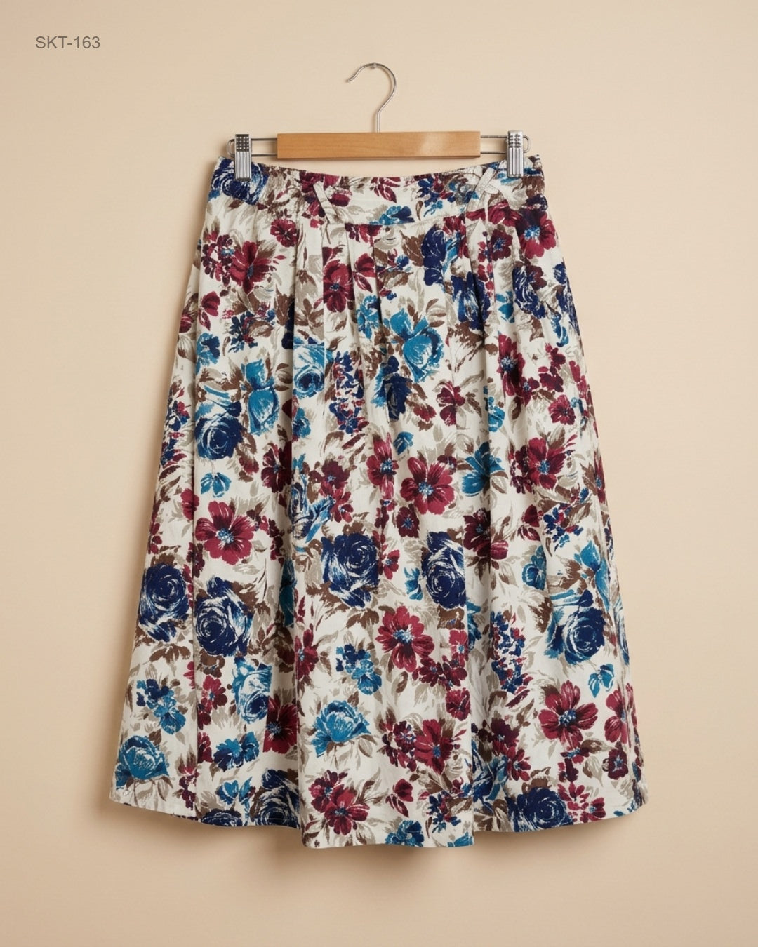 CANDA (SKT-163) Floral Midi Skirt