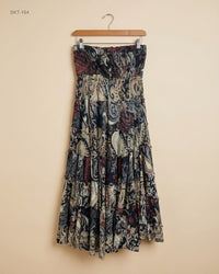 CUT LABEL (SKT-164) Strapless Paisley Tiered Dress