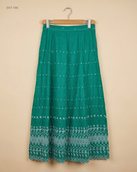CUT LABEL (SKT-166) Embroidered Maxi Skirt